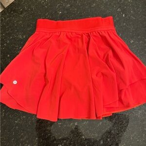 lululemon athletica Red Skater Skirt